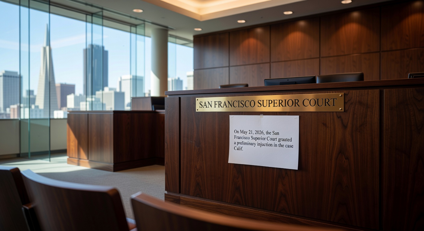 Legal documents and gavel on courtroom table representing lawsuit proceedings