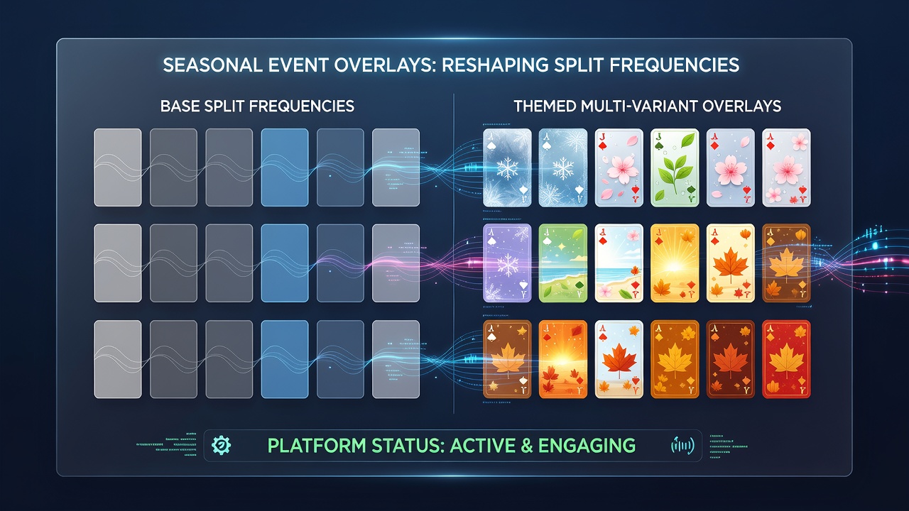Player analytics dashboard displaying split frequency metrics during a themed event period